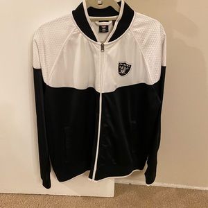 Official Raiders Gear. Black and White Jacket.